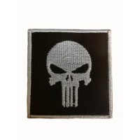 Kuru Kafa İşlemeli Siyah Patch